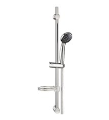 Colonne Barre de douche chromee entraxe reglable 70 cm douchette monojet mobile