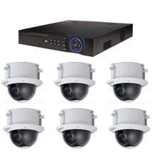 Kit de Vidéosurveillance Dahua DVR HCVR8208AS3 et 6 Caméras Dôme SD52C225IHCS2
