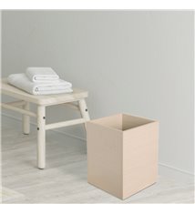 Poubelle de salle de bain en bois Corbeille 7 L Wenge