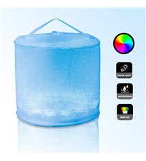 Lanterne solaire gonflable et étanche pour jardin extérieur 10 LED RGB 7 couleurs