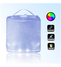 Lanterne solaire gonflable et étanche extérieur 10 LED RGB 7 couleurs