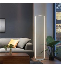 Lampadaire à LED sur pied design en métal aluminium 3000 K Blanc Chaud