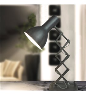 Lampe de bureau Design style industriel bras articulé en métal Compatible LED