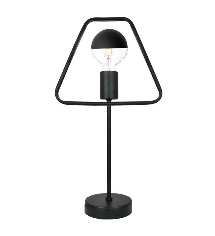 Lampe à poser déco style design industrielle en métal noir compatible LED E27