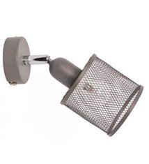 Spot orientable en métal gris E14 compatible LED