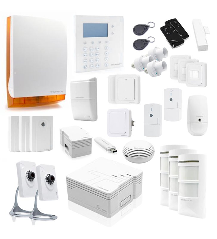 Kit sécurité système d'alarme sans fil pour maison connectée 31 pcs THOMSON