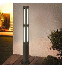 Lampe de jardin extérieur sur pied borne lumineuse Aluminium 85cm 230V