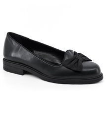 Babies femme Ballerines Chaussures à talon bas en cuir noir