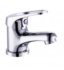 Robinet salle de bain mitigeur de lavabo bas chromé limiteur de débit vidage complet