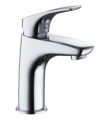 Robinet mitigeur design de lavabo vasque en laiton chrome avec vidage