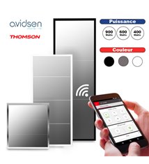 Radiateur Electrique Panneau rayonnant Miroir Chauffage Thermostat connecté et Wifi