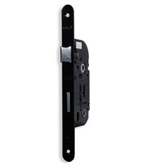 Serrure de Porte Noire à Encastrer Bouton Axe 40 mm à condamnation Reversible