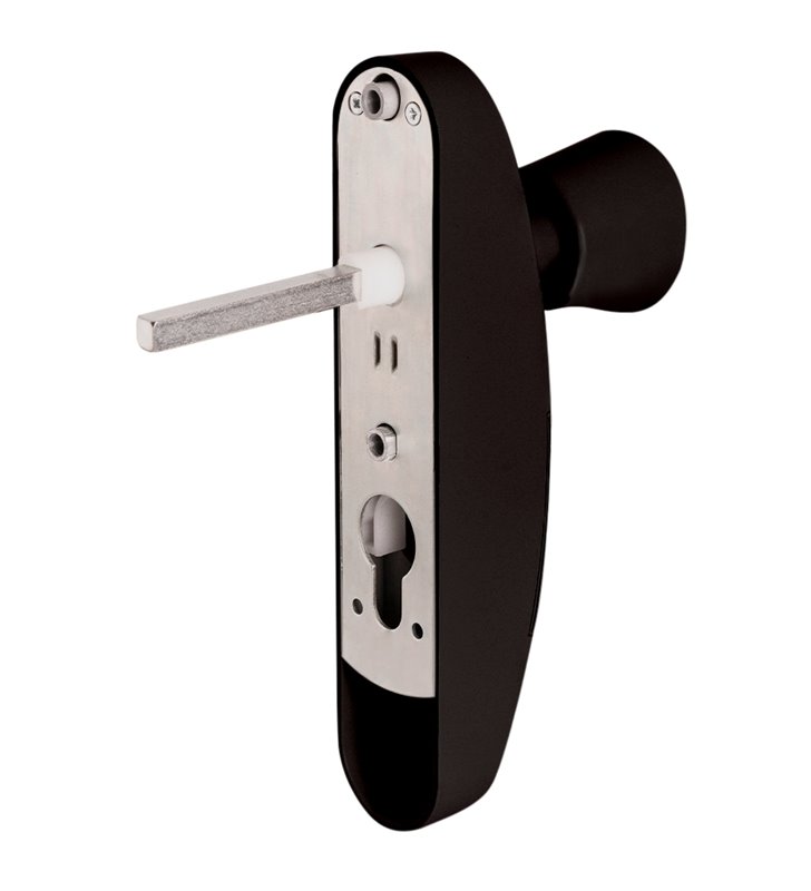 Poignee exterieure Bequille fixe reversible pour antipanique JPM