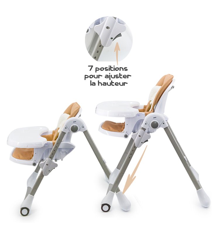 Chaise haute evolutive pliable et reglable pour bebe et enfant Youpala Sonora
