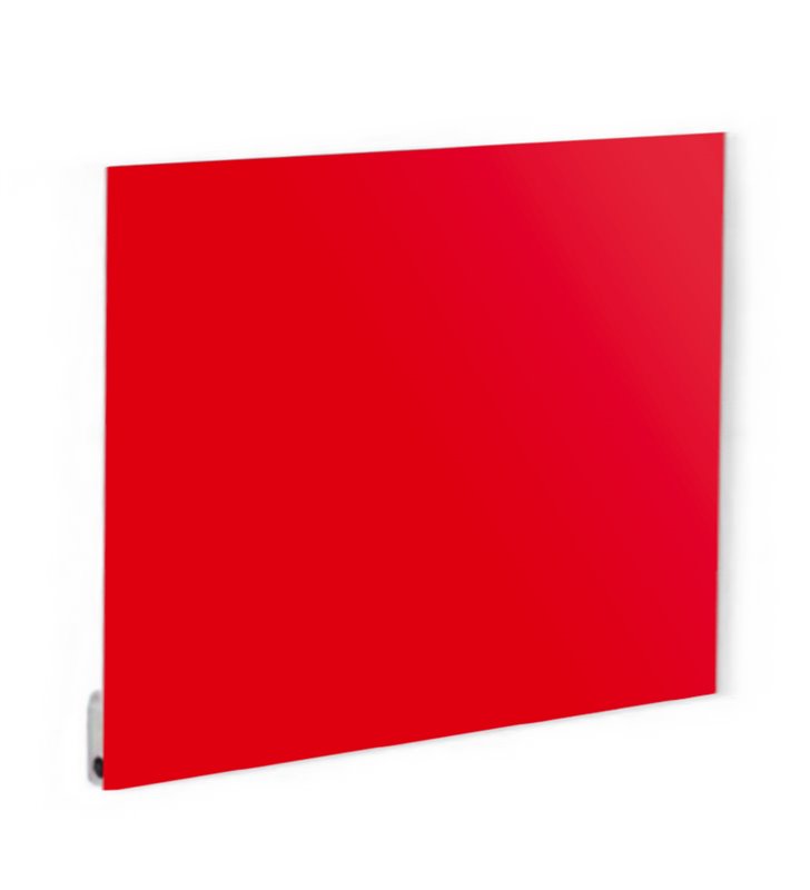 Radiateur électrique plat panneau rayonnant en verre 60x60 cm - 400W