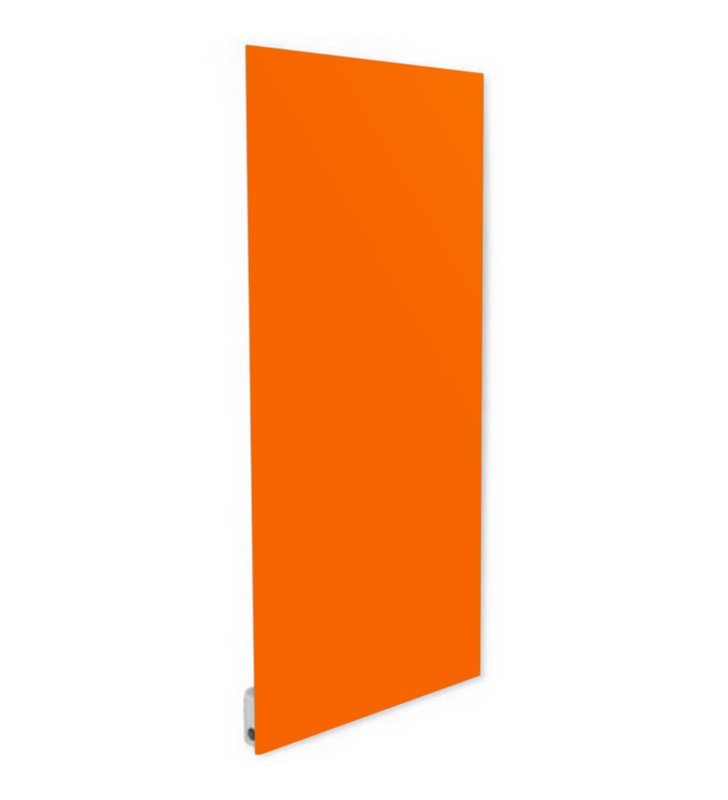 Radiateur électrique plat panneau rayonnant en verre 120x60cm 750W convertible en sèche serviette