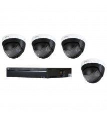 Kit de Vidéosurveillance Dahua Enregistreur NVR et 4 Caméras Dôme IP Panoramiques