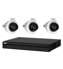 Kit de Vidéosurveillance Enregistreur DVR 2 ports HDMI et 3 Caméras Dôme Analogiques HDCVI