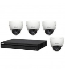 Kit Vidéosurveillance Dahua DVR HCVR8208AS3 et 4 Mini Caméras Dôme HDCVI PTZDHSD42212IHC