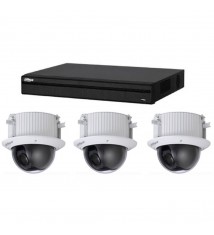 Kit de Vidéosurveillance Samsung DVR HCVR8208AS3 et 3 Caméras Dôme SD52C225I-HC-S2