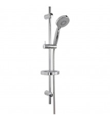 Colonne Barre de douche chromee entraxe reglable 70 cm douchette 3 jets mobile