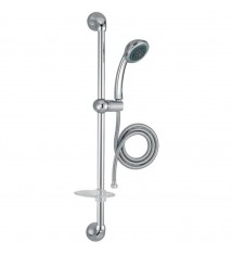 Ensemble de Douche Chromé Barre Flexible et Douchette 3 jets JACOB DELAFON E14330 CP