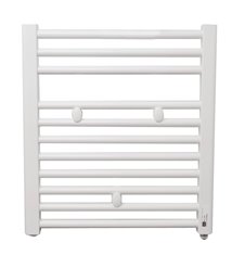 Sèche serviette salle de bain eau chaude FINIMETAL Tahiti 257 W blanc 55 x 50 Cm