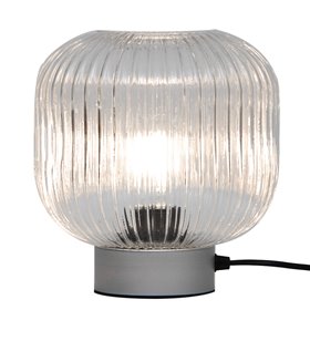Lampe design Louisa métal argenté compatible LED
