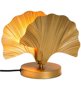 Lampe de bureau Lysia en métal doré compatible LED