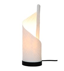 Lampe d\'intérieur moderne Tyler papier blanc bois noir compatible LED