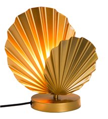 Lampe de chevet Zephyr en métal doré compatible LED