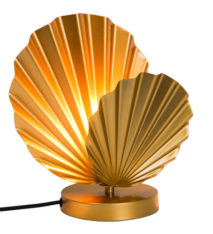 Lampe de chevet Zephyr en métal doré compatible LED
