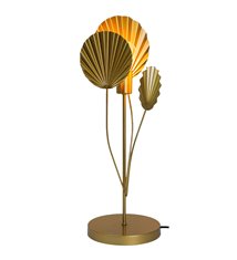 Lampe à poser moderne Zephyr en métal doré compatible LED