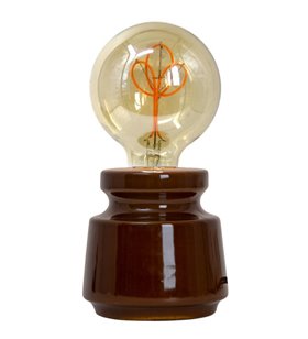 Lampe à poser design Nella céramique bronze et ampoule LED