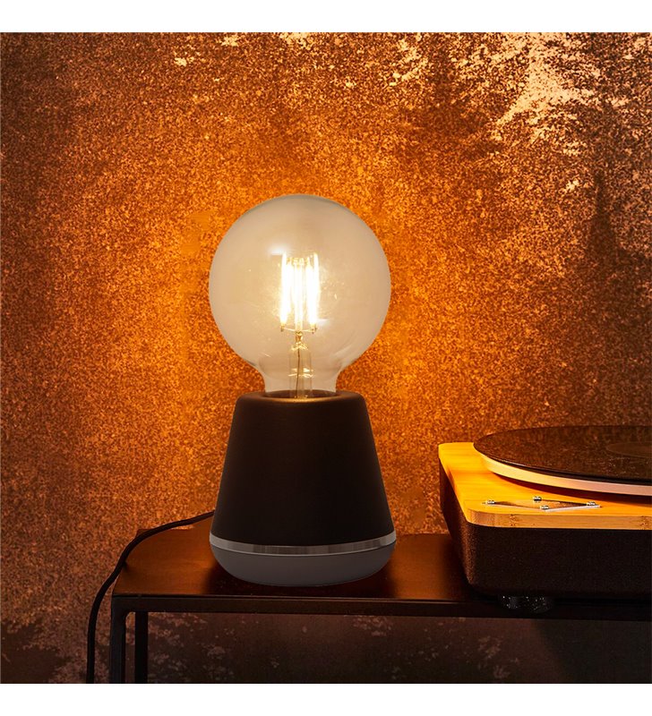Lampe d'appoint Yella en métal noir compatible LED