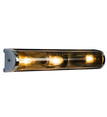 Applique murale design Bath verre gris fumé compatible LED
