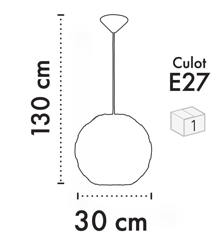 Suspension d'intérieur design Kali 130cm réglable rotin naturel compatible LED
