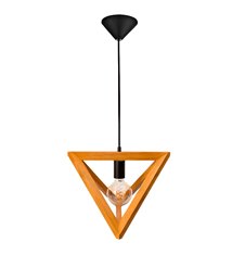 Suspension design Legno 133cm réglable bois naturel compatible LED