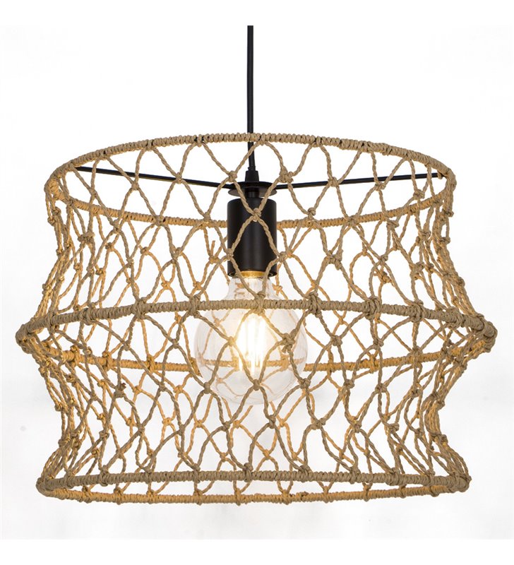 Suspension d'intérieur Paloma 140cm réglable corde naturel compatible LED