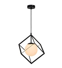 Suspension moderne Tokyo 137cm réglable métal et verre satiné compatible LED