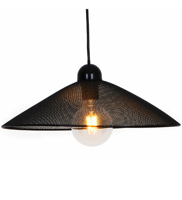 Suspension design Vegas 120cm réglable métal noir compatible LED