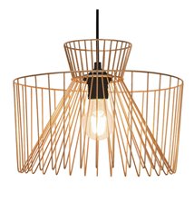Suspension d\'intérieur Glascow 120cm réglable métal doré compatible LED