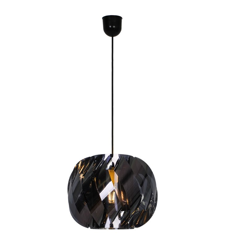 Suspension d'intérieur Pearl 120cm PVC noir réglable compatible LED