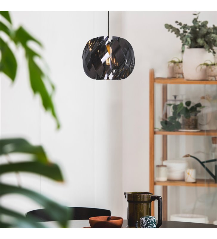 Suspension d'intérieur Pearl 120cm PVC noir réglable compatible LED