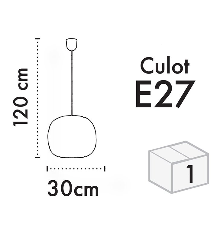 Suspension d'intérieur Pearl 120cm PVC noir réglable compatible LED