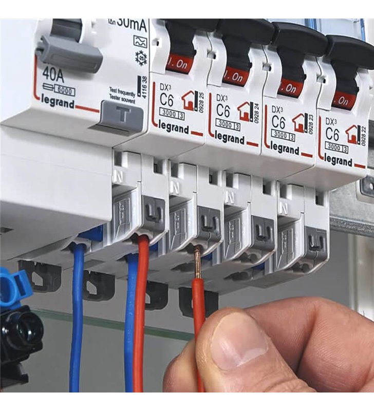 Disjoncteur DX3optimisé 1L/N C 6A 4500A/6kA