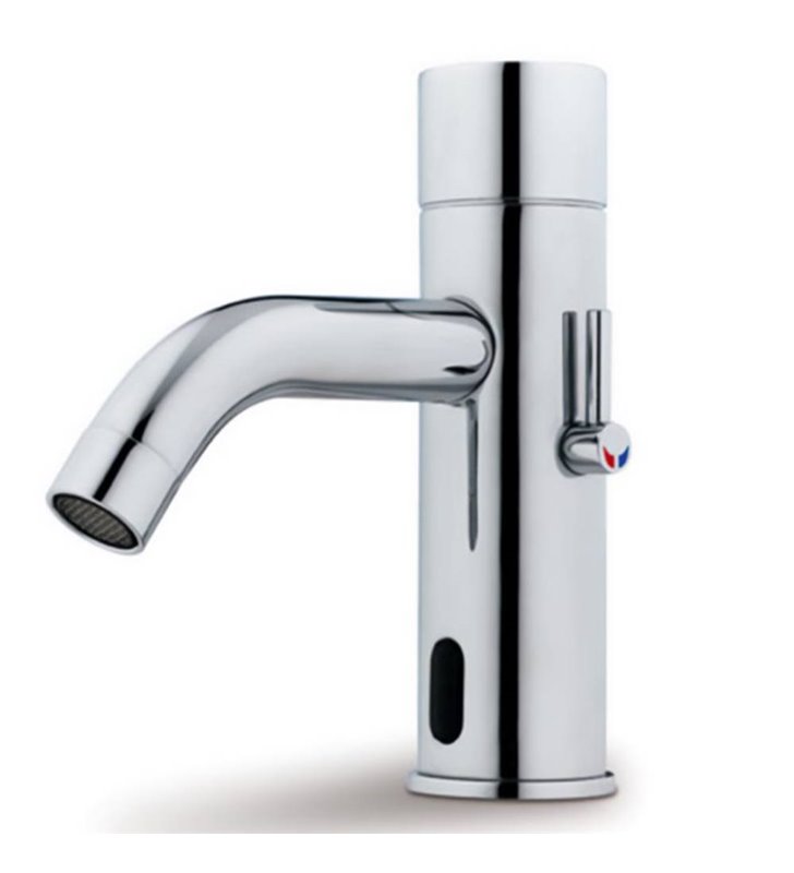 Robinet salle de bain infrarouge mitigeur de lavabo électronique chrome
