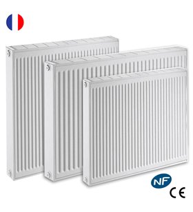 Radiateur eau chaude réversible Acier Blanc Type 22 Chauffage central DE DIETRICH