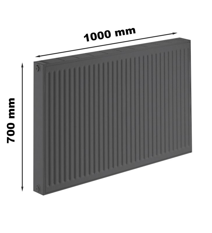 Radiateur eau chaude réversible Acier Blanc Type 22 Chauffage central DE DIETRICH