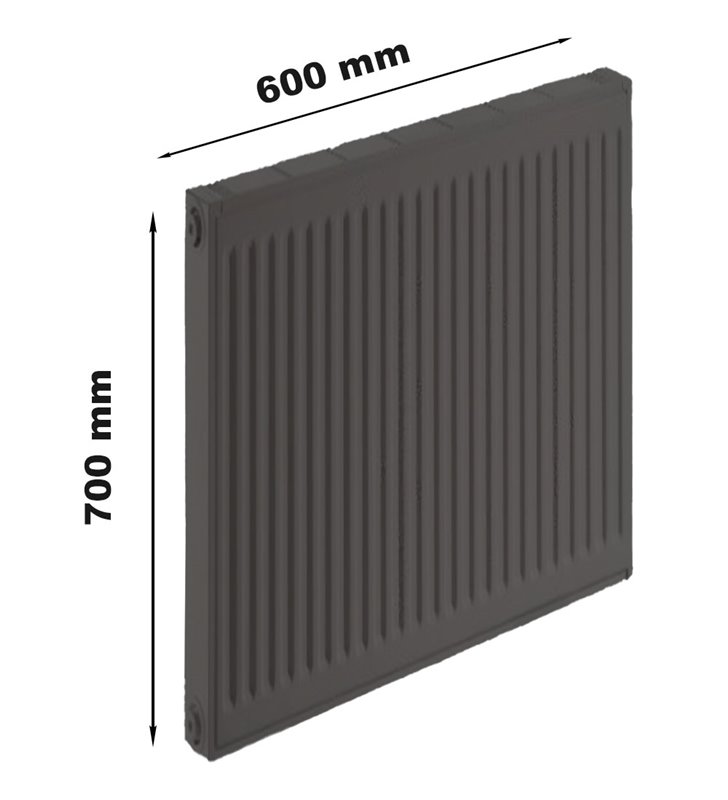 Radiateur eau chaude Acier Blanc Type 22 IHC Chauffage central DE DIETRICH